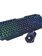 Kit Gamer Halion Spartan HA-808C Teclado LED 3 Colores + Mouse 1600 DPI USB Waterproof Compatible Windows Mac Android - Miniatura 2