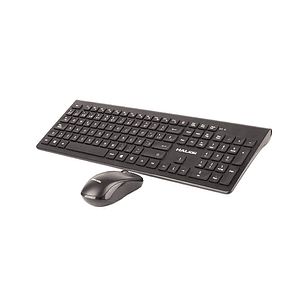 Kit Teclado y Mouse Halion HA-K210W USB 107 Teclas + Mouse 1200 DPI Compatible Windows Mac Android
