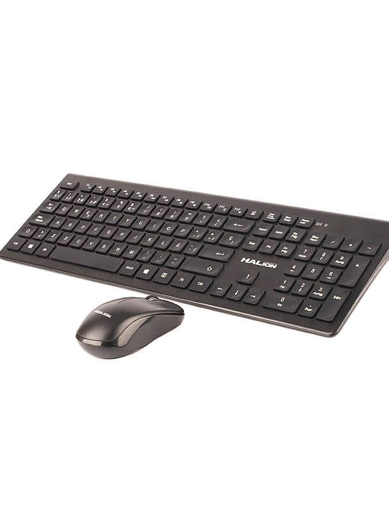 Kit Teclado y Mouse Halion HA-K210W USB 107 Teclas + Mouse 1200 DPI Compatible Windows Mac Android 1