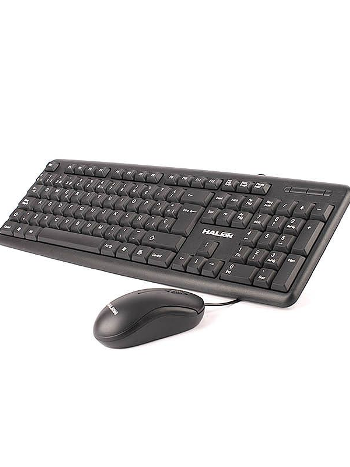 Kit Teclado Standard y Mouse USB Halion HA-K420C 105 Teclas + Mouse 800 DPI Compatible Windows Mac Android 2