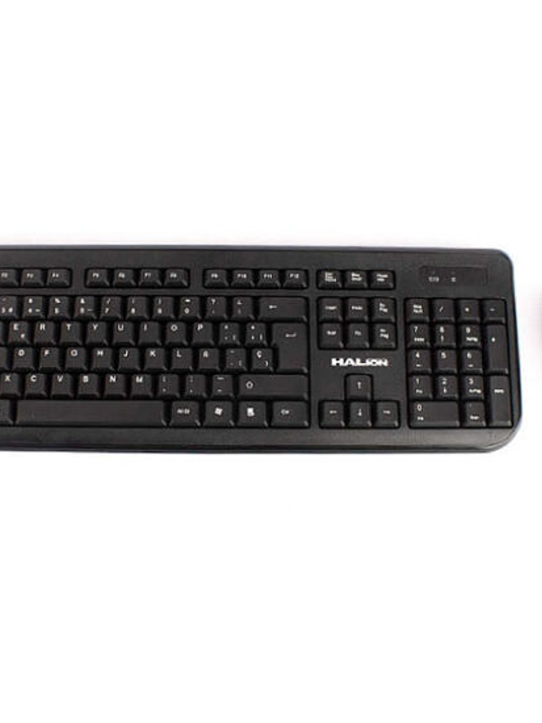 Kit Teclado y Mouse Inalámbrico Halion HA-K206W con Receptor Nano USB Alcance 10 Metros Compatible Windows 1