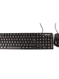 Kit Teclado y Mouse USB Halion HA-K651C Oficina 105 Teclas Multimedia en Español + Mouse Óptico 800 DPI - Miniatura 1