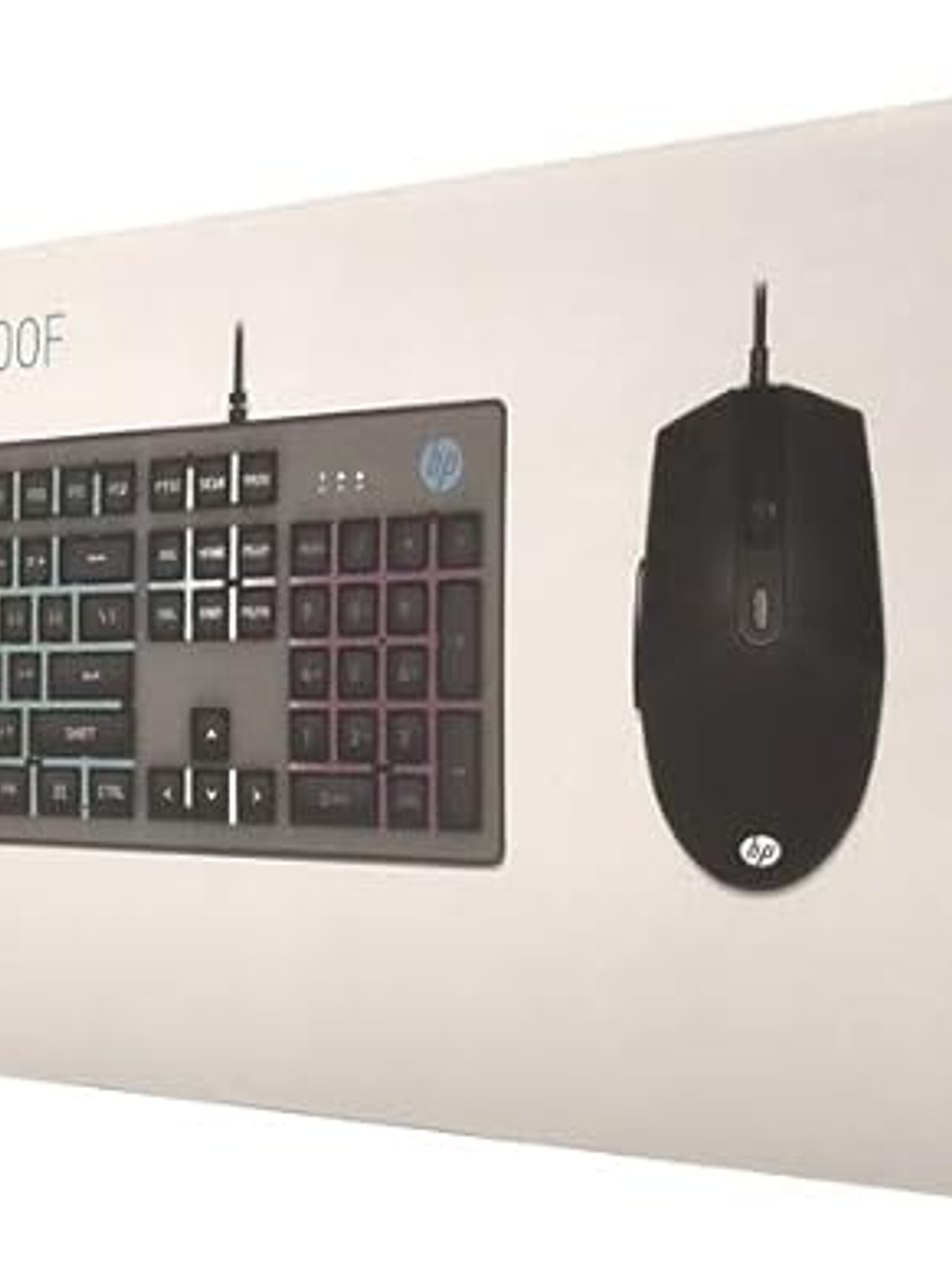 Combo Teclado y Mouse HP KM300F ABNT2 USB Gamer con Iluminación LED Multicolor Ergonomía Profesional 2