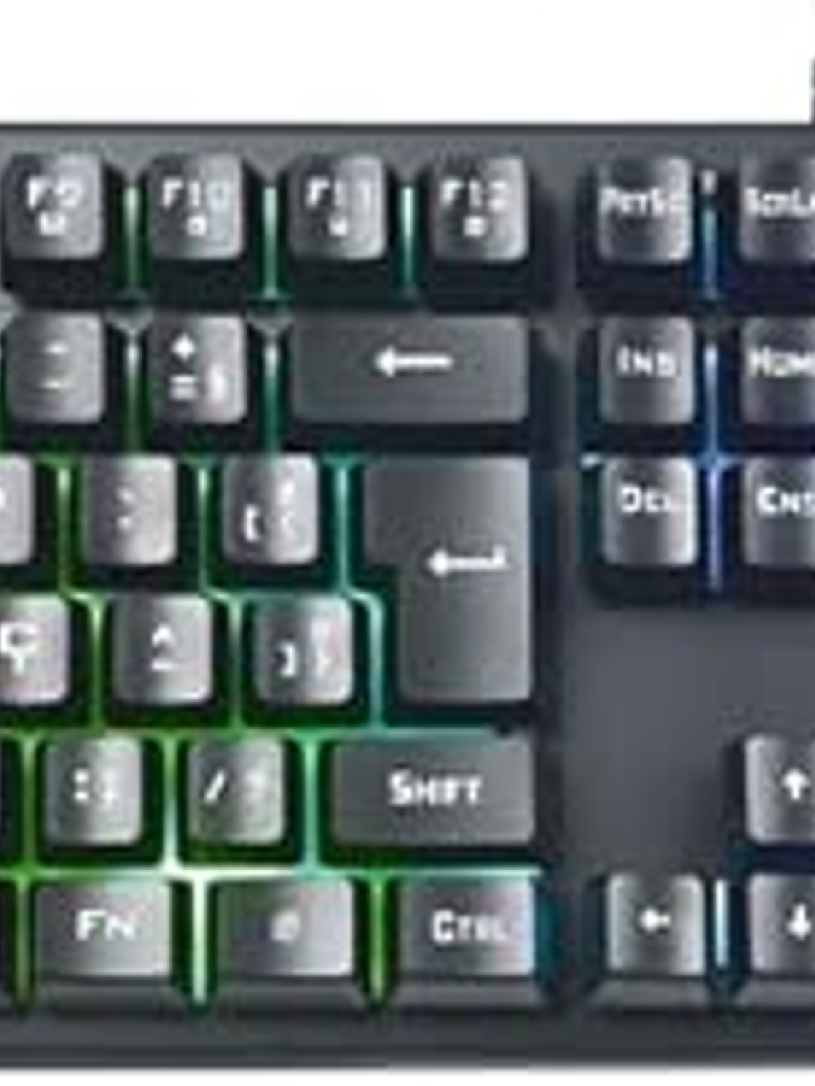 Combo Teclado y Mouse HP KM300F ABNT2 USB Gamer con Iluminación LED Multicolor Ergonomía Profesional 1