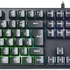 Combo Teclado y Mouse HP KM300F ABNT2 USB Gamer con Iluminación LED Multicolor Ergonomía Profesional