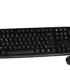 Kit Teclado y Mouse USB iBLUE 74014-BK Resistente a Salpicaduras Compatible Windows, Mac y Linux