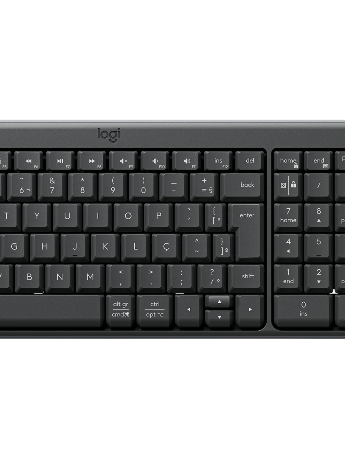 Combo Inalámbrico Bluetooth Logitech MK250 Compact con Teclado Numérico y Mouse 1000 DPI 8