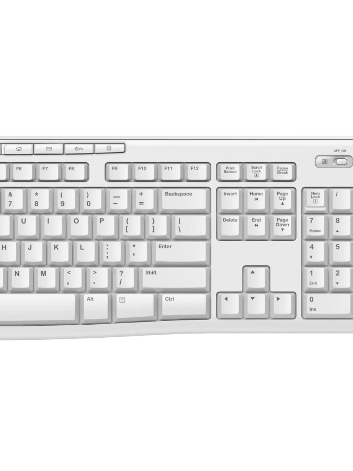 Combo Inalámbrico Logitech MK270 Teclado Completo con Teclas Multimedia y Mouse Óptico 10