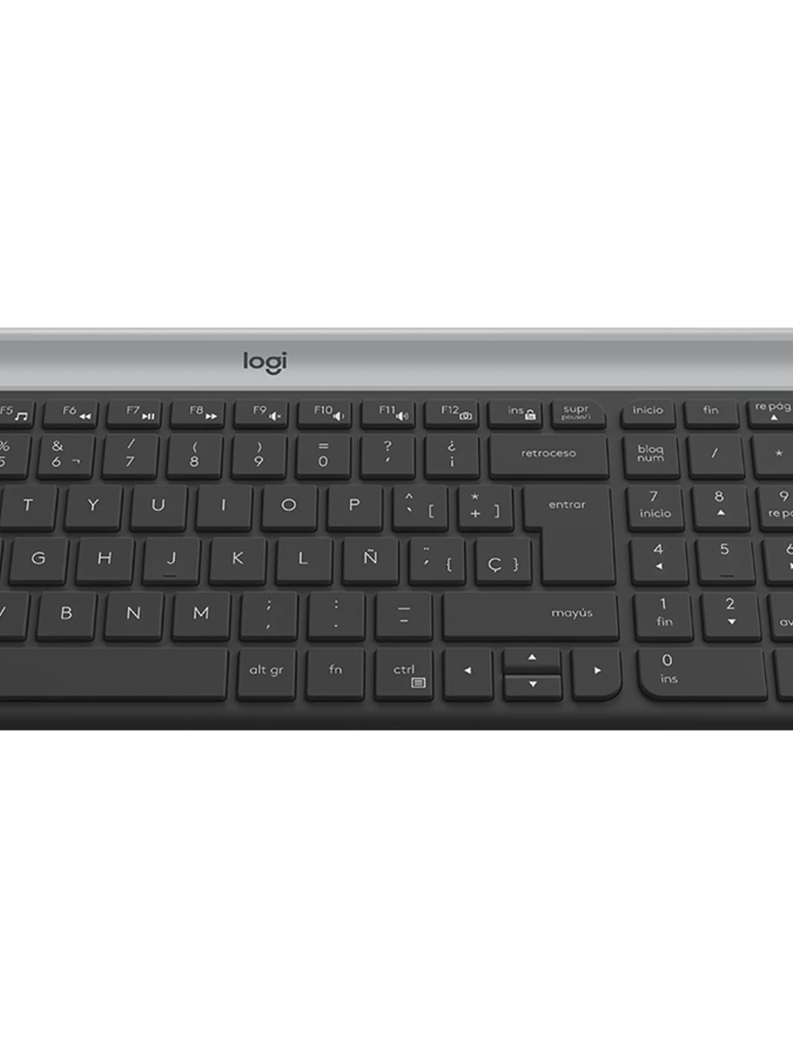 Combo Inalámbrico Logitech MK470 Slim con Teclado y Mouse Compactos y Silenciosos 6