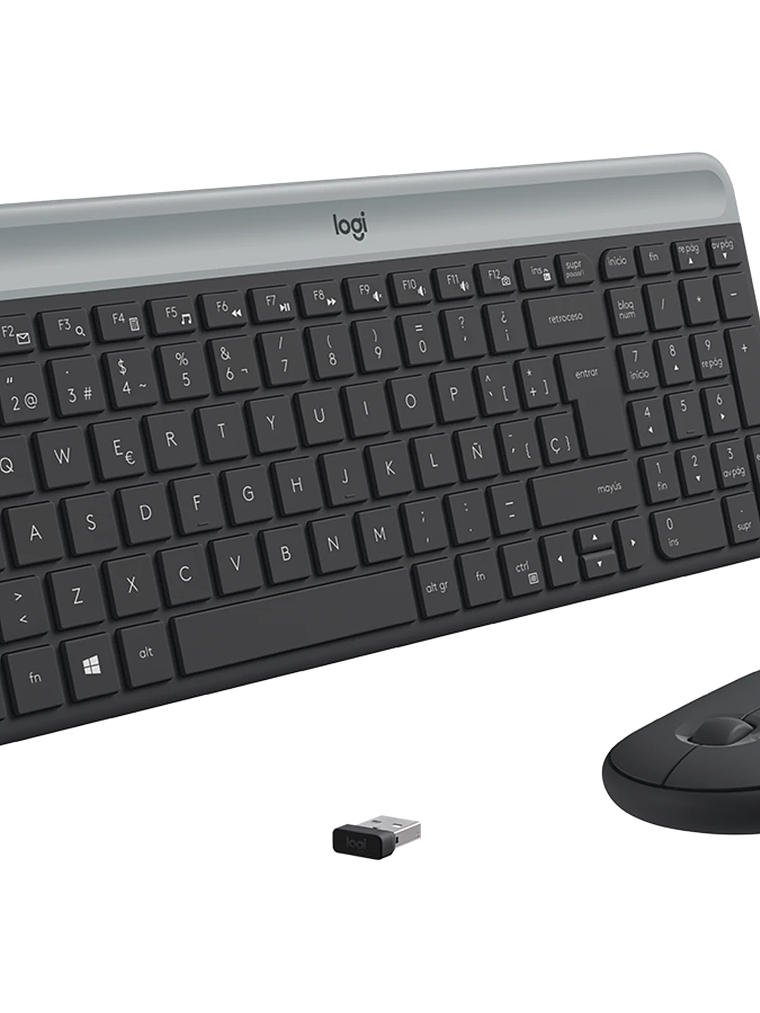 Combo Inalámbrico Logitech MK470 Slim con Teclado y Mouse Compactos y Silenciosos 7