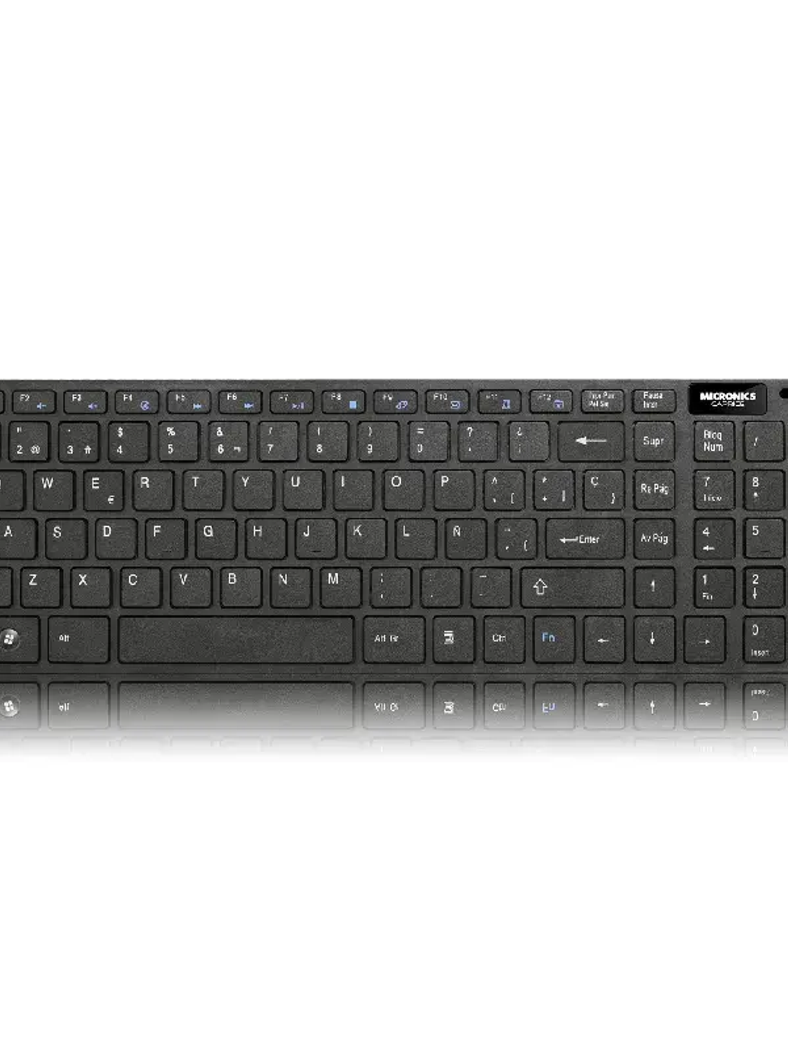 Kit Teclado y Mouse Inalámbrico Micronics MIC WT801 Caprice Negro 2