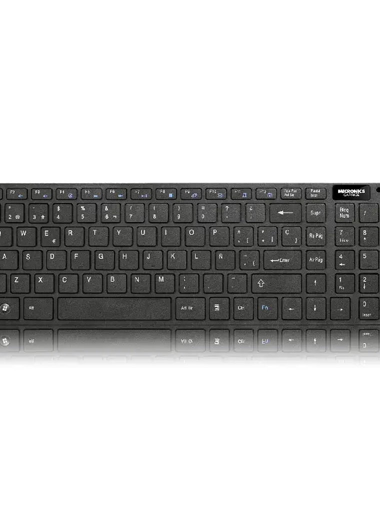 Kit Teclado y Mouse Inalámbrico Micronics MIC WT801 Caprice Negro 2