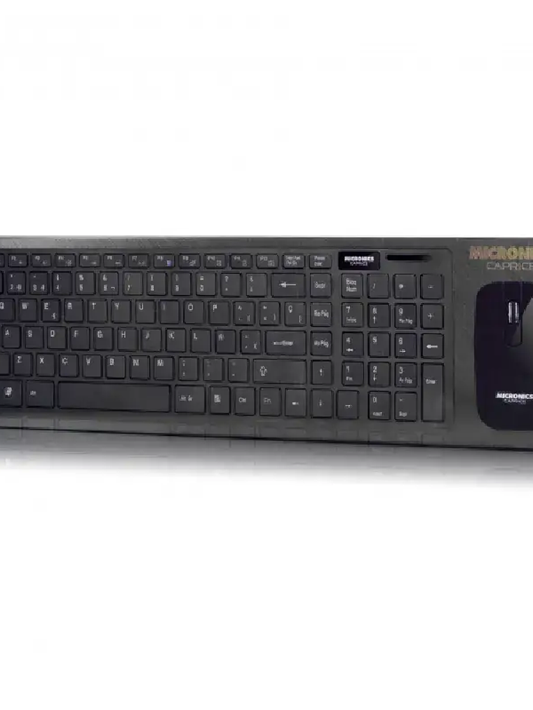 Kit Teclado y Mouse Inalámbrico Micronics MIC WT801 Caprice Negro 3