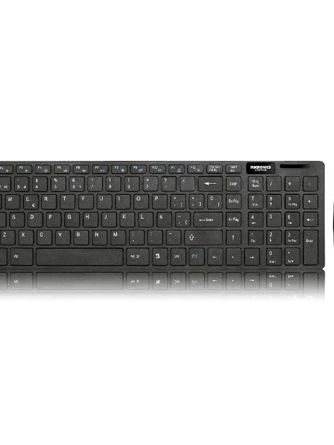 Kit Teclado y Mouse Inalámbrico Micronics MIC WT801 Caprice Negro 1