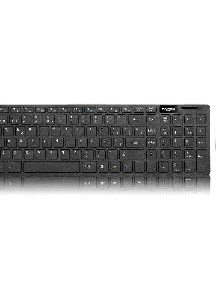 Kit Teclado y Mouse Inalámbrico Micronics MIC WT801 Caprice Negro 1