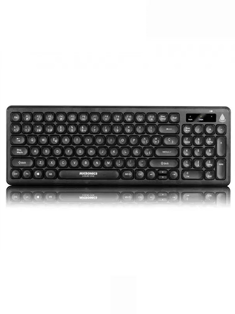 Kit Teclado y Mouse Inalámbrico Micronics Liquid One MIC WT805 Multimedia  3