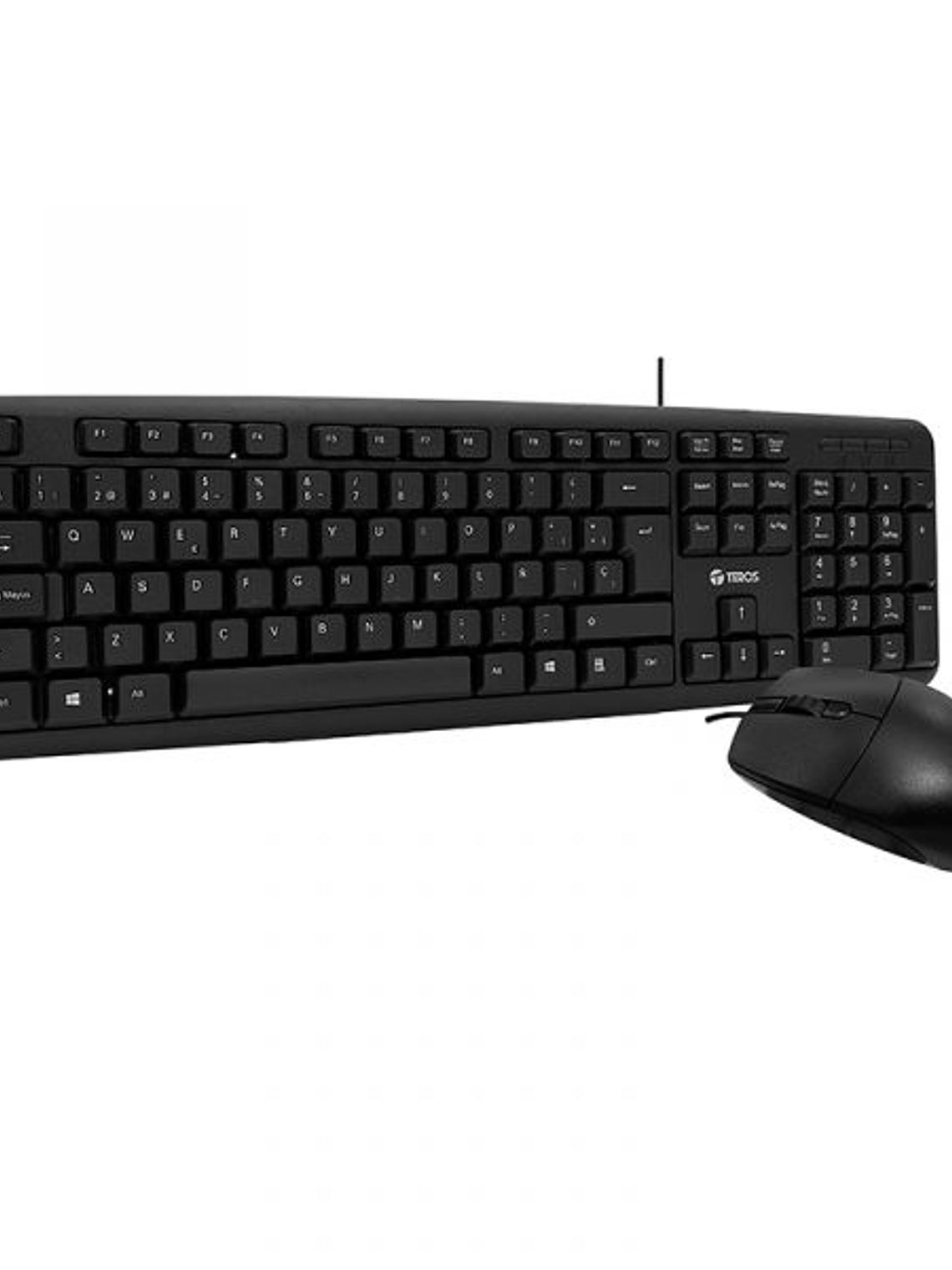 Kit Teclado y Mouse TEROS TE-4062N USB en Español con Diseño Elegante Negro 1