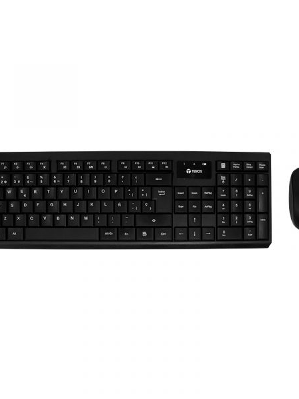 Kit Teclado y Mouse Inalámbrico TEROS TE-4071S 2.4 GHz en Español Color Negro 1