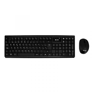 Kit Teclado y Mouse Inalámbrico TEROS TE-4071S 2.4 GHz en Español Color Negro