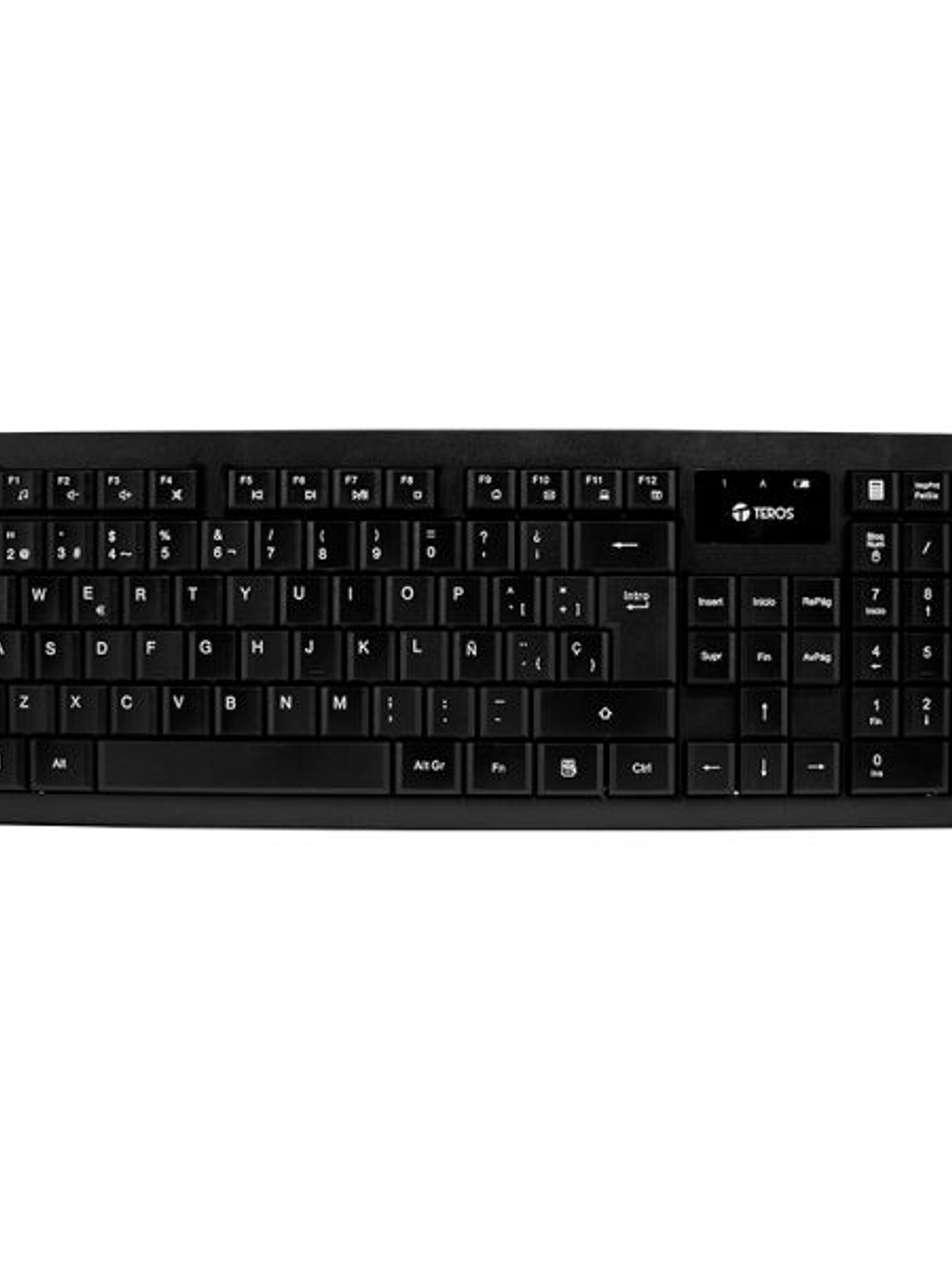 Kit Teclado y Mouse Inalámbrico TEROS TE-4071S 2.4 GHz en Español Color Negro 3