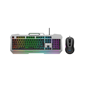 Combo Gaming Teclado y Mouse TEROS TE-4144N RGB USB Español 2400 DPI