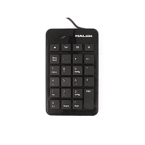Teclado Numérico HALION K-119 USB 23 Teclas Color Negro