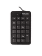 Teclado Numérico HALION K-119 USB 23 Teclas Color Negro - Miniatura 1