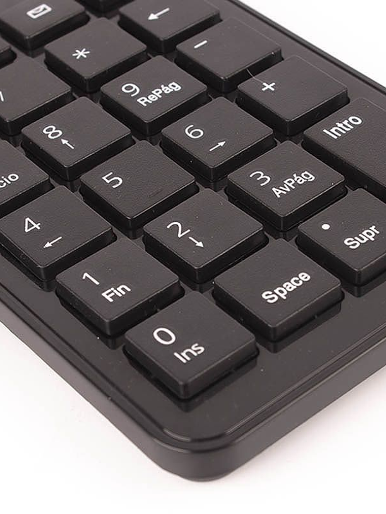 Teclado Numérico HALION K-119 USB 23 Teclas Color Negro 4