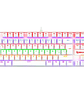 Redragon Kumara K552W-KR White Teclado Mecánico Gamer TKL con Switches Rojos y Retroiluminación Rainbow - Miniatura 1