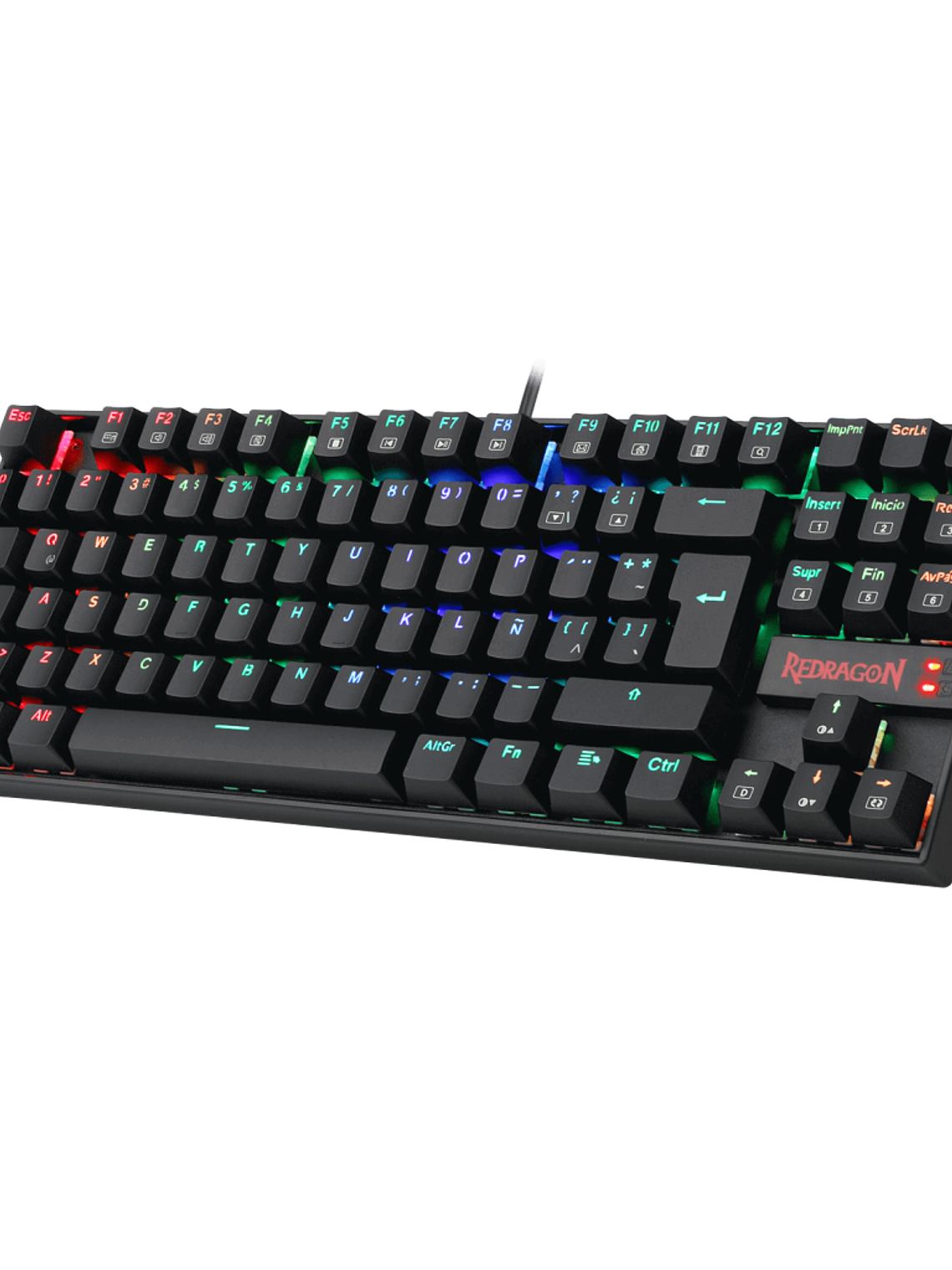 Redragon Kumara K552RGB-1-SP Teclado Mecánico Gamer Compacto con Switch Blue y Retroiluminación RGB 3