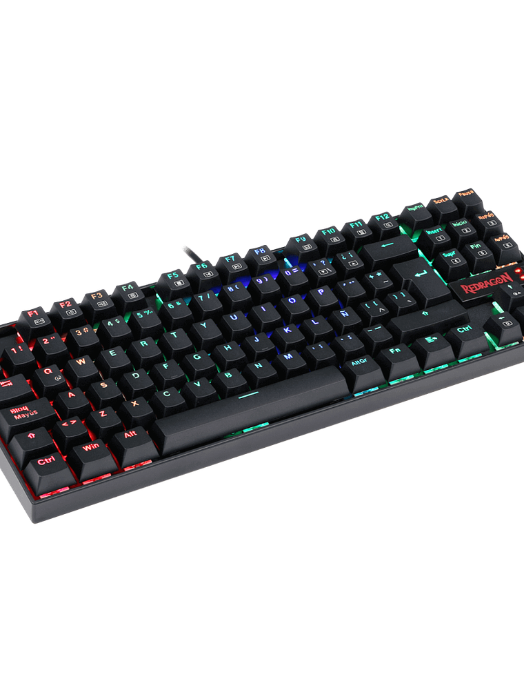Redragon Kumara K552RGB-1-SP Teclado Mecánico Gamer Compacto con Switch Blue y Retroiluminación RGB 4