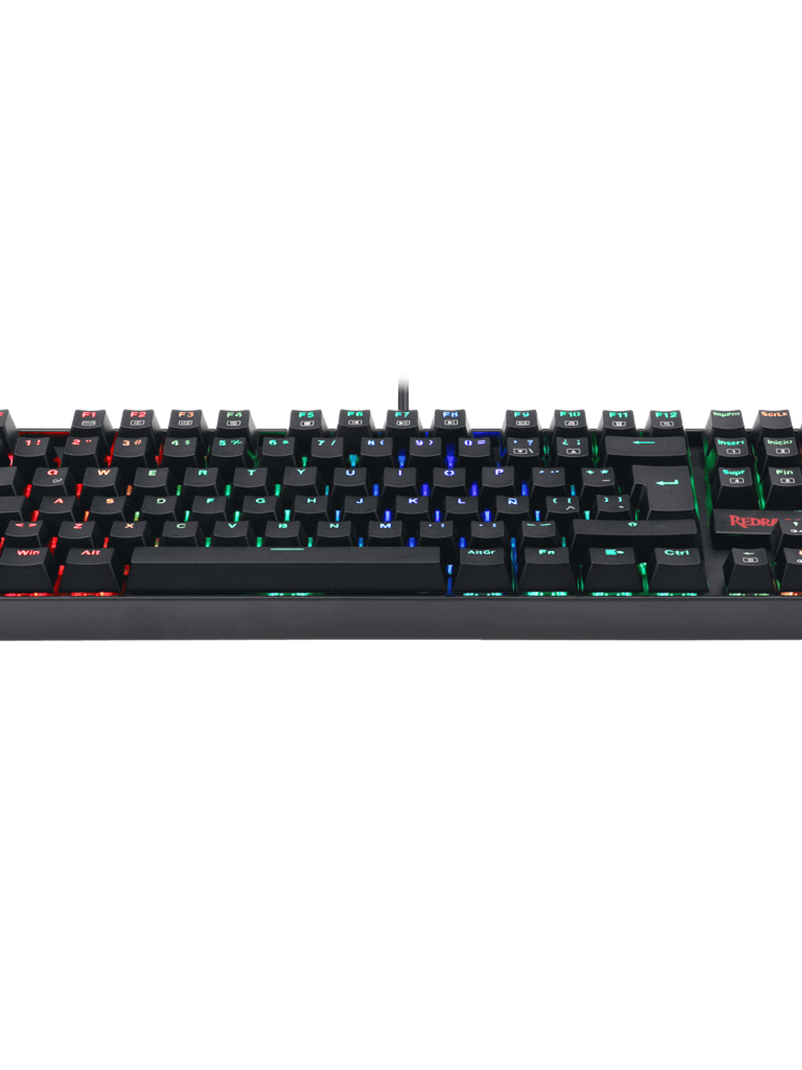 Redragon Kumara K552RGB-1-SP Teclado Mecánico Gamer Compacto con Switch Blue y Retroiluminación RGB 2