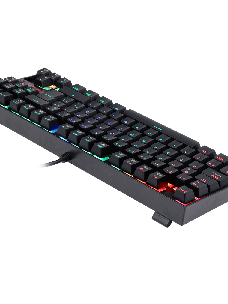 Redragon Kumara K552RGB-1-SP Teclado Mecánico Gamer Compacto con Switch Blue y Retroiluminación RGB 5
