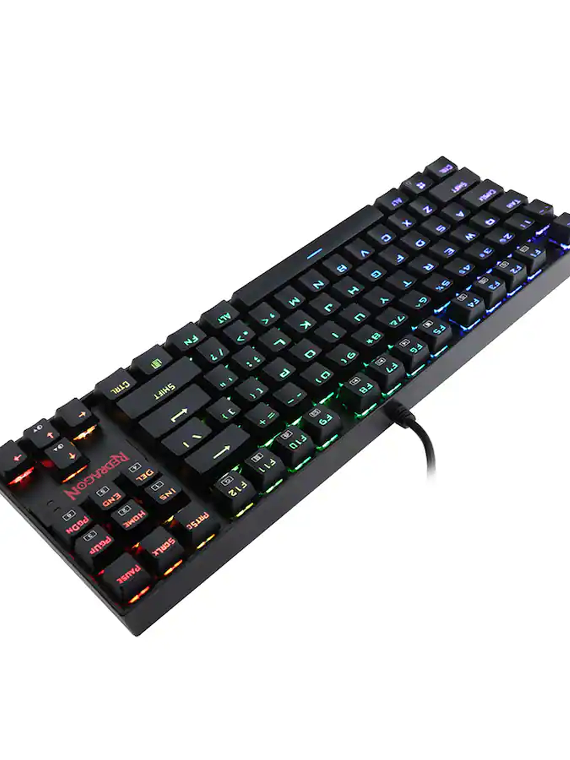 Teclado Mecánico Gamer Redragon Kumara K552RGB-1 TKL RGB Switch Blue USB Anti-Ghosting  6