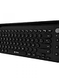 Teclado Inalámbrico TEROS TE-4064N 2.4GHz + Bluetooth 5.2, 80 Teclas en Español, Perilla Multimedia – Negro - Miniatura 2