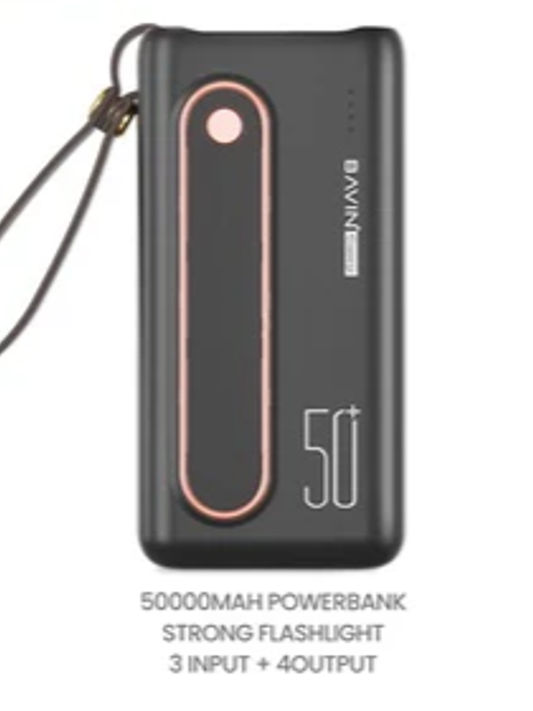 Batería Portátil BAVIN PC066 50000mAh Power Bank 50000mAh con 4 USB, Linterna LED y Carga Rápida 1