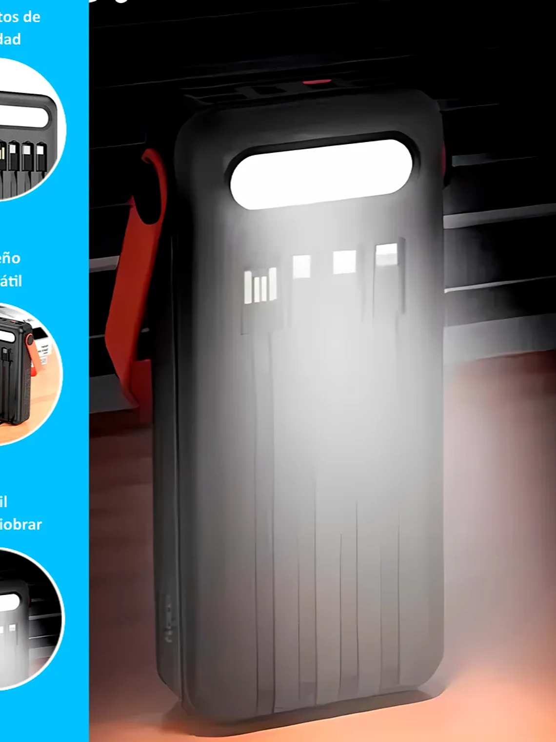 Power Bank HOCO de 30000mAh DB33 con Linterna LED y Pantalla Digital – Carga Rápida y Máxima Autonomía 3