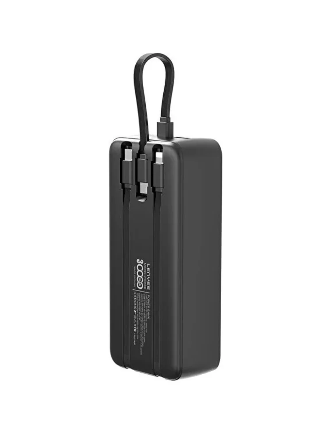 Power Bank LENYES PX355D 30000mAh 22.5W Carga Rápida con Pantalla LED y Múltiples Puertos 1
