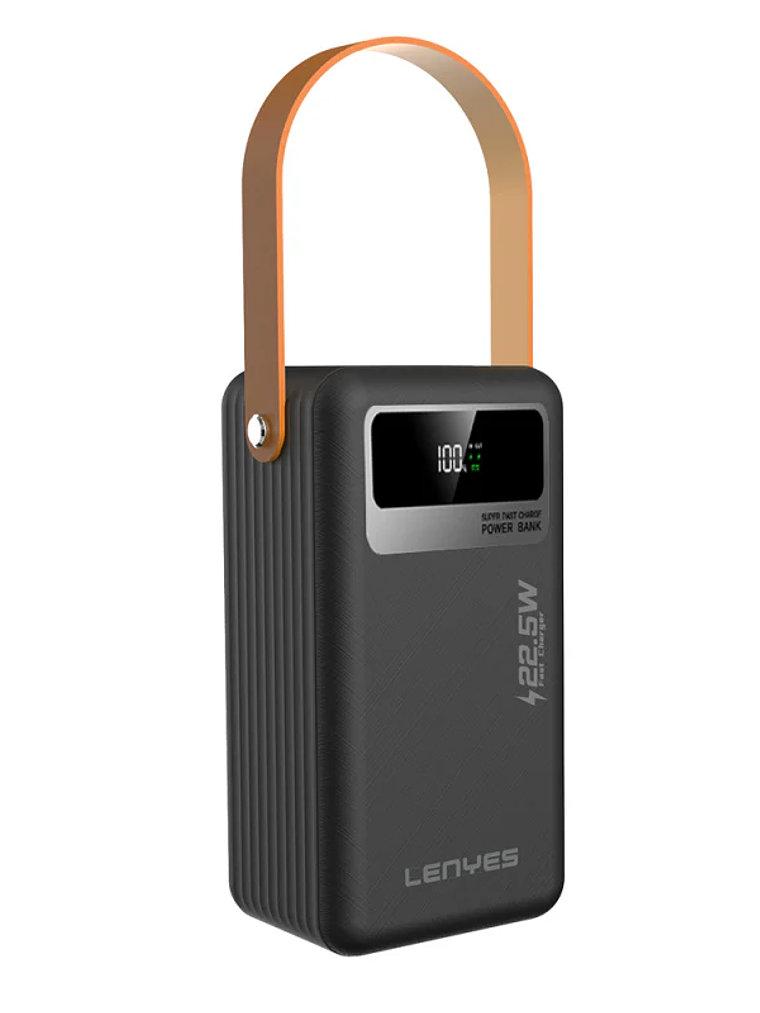 LENYES PX691D Power Bank 60000mAh 222Wh Carga Rápida Multi-Puerto USB, Type-C y Lightning 1