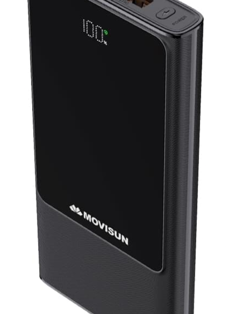 MOVISUN Power Bank Rocket P12 10000mAh 22.5W PD + QC con Pantalla LED Digital y 3 Puertos de Salida – Cargador Portátil Compacto de Alta Velocidad 2