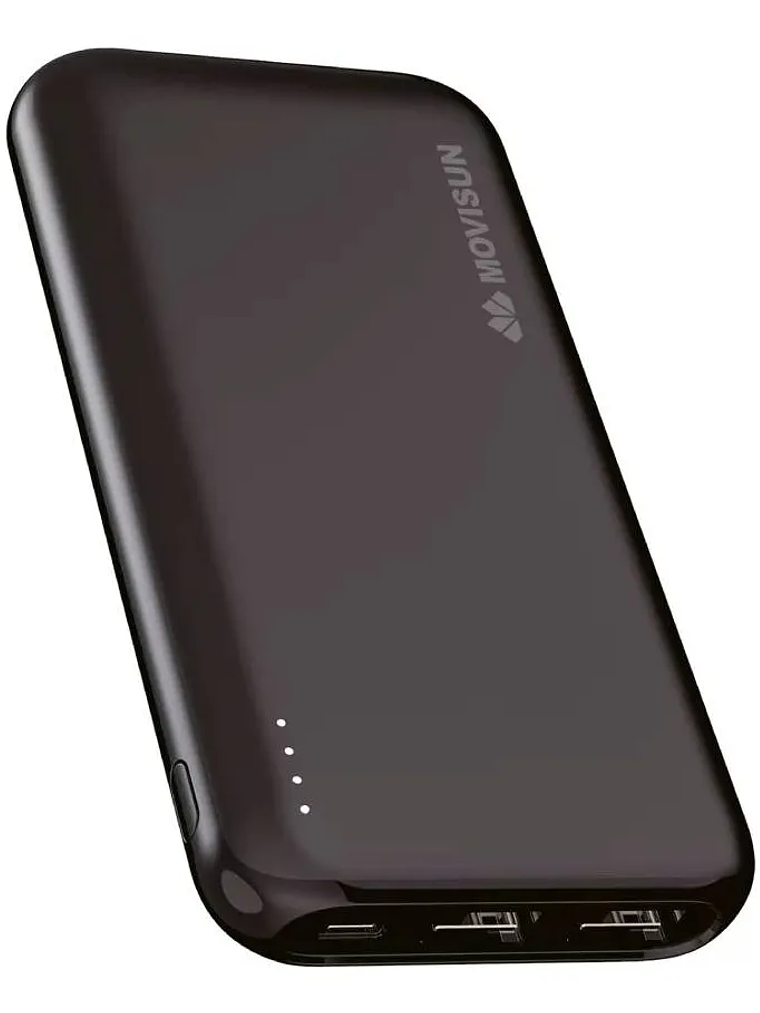 Cargador Portátil Movisun Lion 01 10.600mAh Negro – Power Bank 2 USB 2.1A con Entrada Micro USB 1