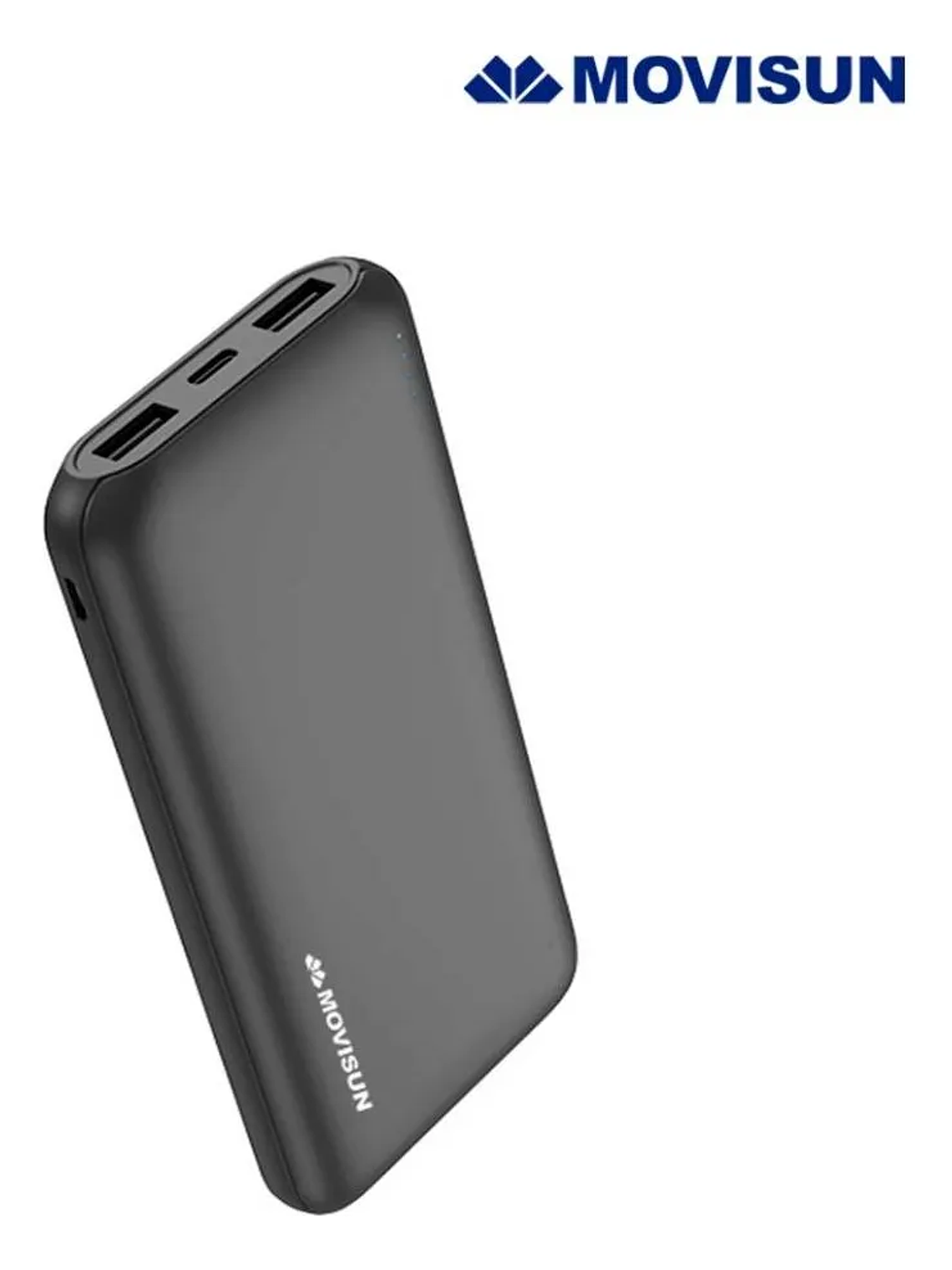 Cargador Portátil Movisun Lion 01 10.600mAh Negro – Power Bank 2 USB 2.1A con Entrada Micro USB 3