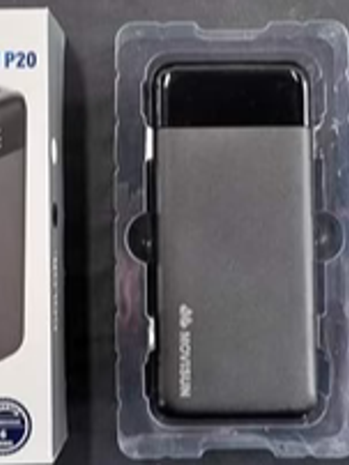 MOVISUN Rocket P20 20,000mAh – Power Bank de Alta Capacidad con Pantalla LED y Doble Salida USB 1
