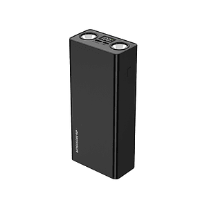 MOVISUN Rocket P30 Power Bank 30000mAh Negro – Carga Rápida PD 20W, 3 USB + Tipo C, Pantalla LED