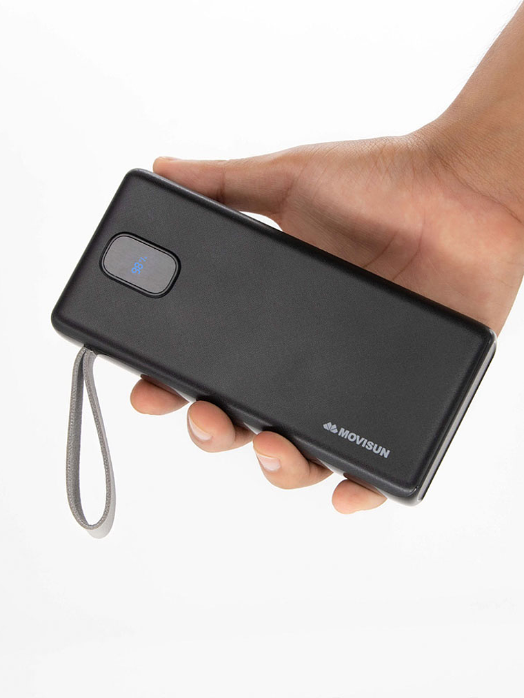 MOVISUN Rocket X22 Power Bank 20000mAh – Carga Rápida PD 20W, 2 USB + Tipo C, Pantalla LED y Linterna 5