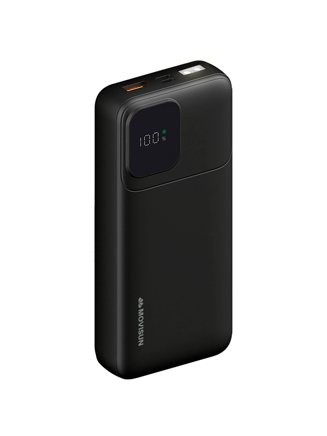 MOVISUN Power Bank Rocket X23 20000mAh Negro – Carga Rápida PD 20W y QC 22.5W, Pantalla Digital y Linterna LED 1