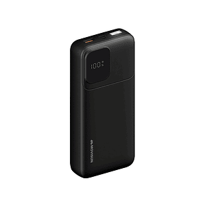 MOVISUN Power Bank Rocket X23 20000mAh Negro – Carga Rápida PD 20W y QC 22.5W, Pantalla Digital y Linterna LED
