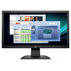 Monitor HP P204v de 19.5 Pulgadas HD+ LED, Resolución 1600×900, Panel TN 60Hz, 5ms, HDMI y VGA, Pantalla Antirreflejo para Oficina y Uso Profesional
