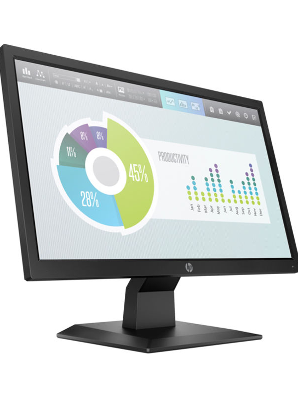 Monitor HP P204v de 19.5 Pulgadas HD+ LED, Resolución 1600×900, Panel TN 60Hz, 5ms, HDMI y VGA, Pantalla Antirreflejo para Oficina y Uso Profesional 2