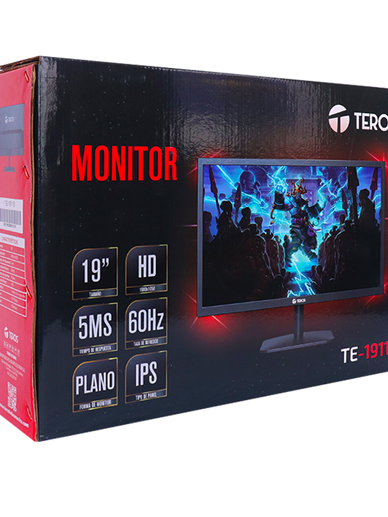 Monitor TEROS TE-1911S 19 Pulgadas IPS HDMI VGA Resolución 1680x1050 2